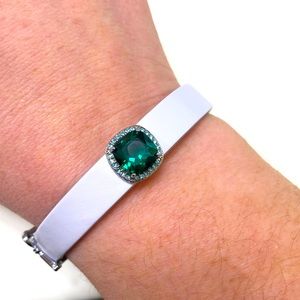 💎 KEEP Collective Silver Pave Emerald Gem Charm 💎
